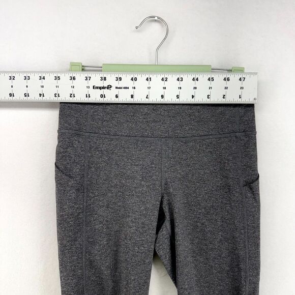 Lululemon Women's Pace‎ Rival Crop Leggings Gray 21' Size 4 - Picture 11 of 12
